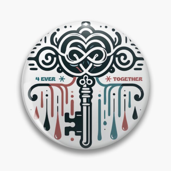 Item preview, 4 Ever Together – Dripping Heart Key designed and sold by DrawDrip.