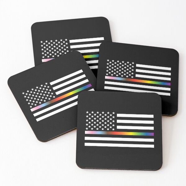 Item preview, Thin Gay Line - Progress Pride Flag Edition designed and sold by KORRASAMIQUEENS.