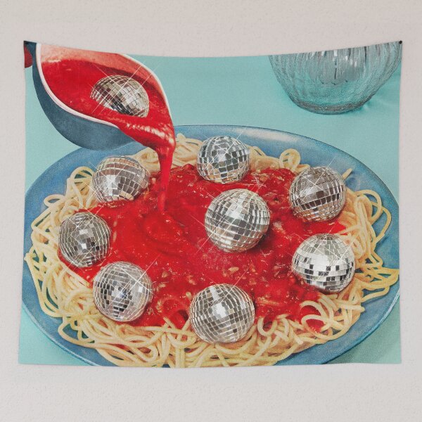 Artikelvorschau, Spaghetti-Diskokugeln entworfen und verkauft von Vertigo Artography.