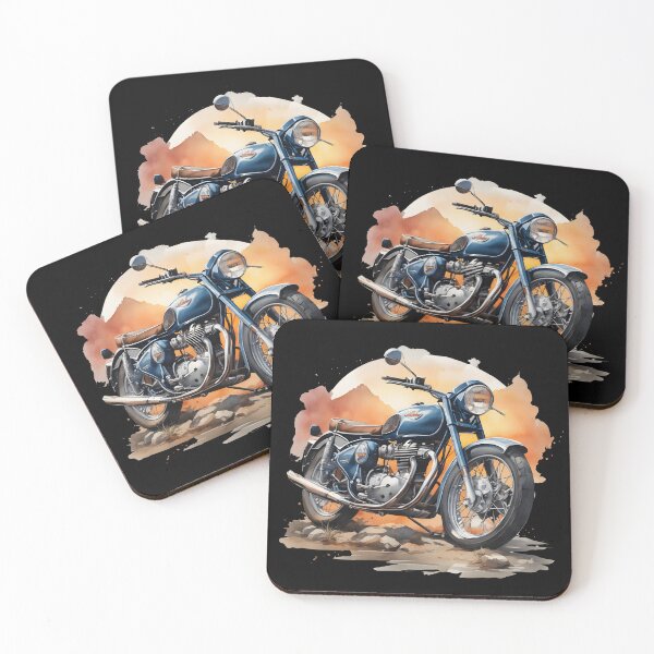 Item preview, Illustration of a Classic British Style Motorcycle  designed and sold by jamesgerardking.