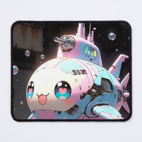 Item preview, Kawaii Pastel Submarine – Super Happy Underwater Baby designed and sold by NordseeSteel.