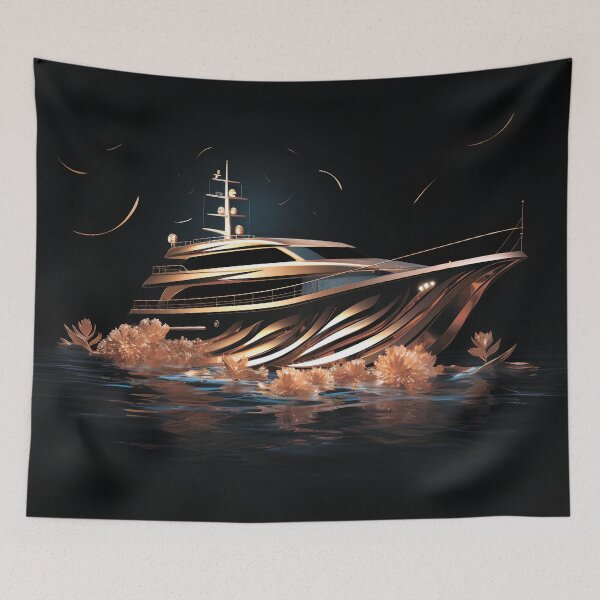 Item preview, Golden sea yacht designed and sold by MagelliShop.