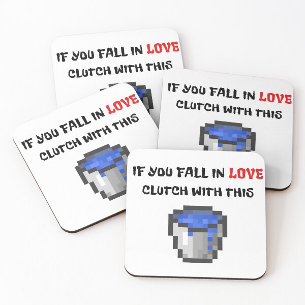 Item preview, Don't fall in love!! Water bucket clutch funny joke designed and sold by MesWorlds.