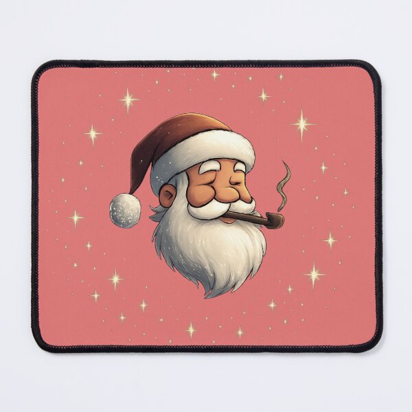 Item preview, Santa ready for a pipe holiday, colorful edition. designed and sold by Knock on my door.