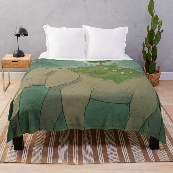 Item preview, Garden on My Back – Mindful Elephant of Quiet Strength designed and sold by HappySproutArt.
