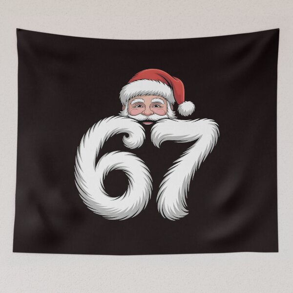Item preview, 67 Santa Beard – Six Seven Xmas Meme Style designed and sold by Redgiant87x.