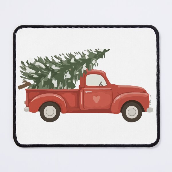 Item preview, Christmas truck with tree designed and sold by SunnyGrove Designs.