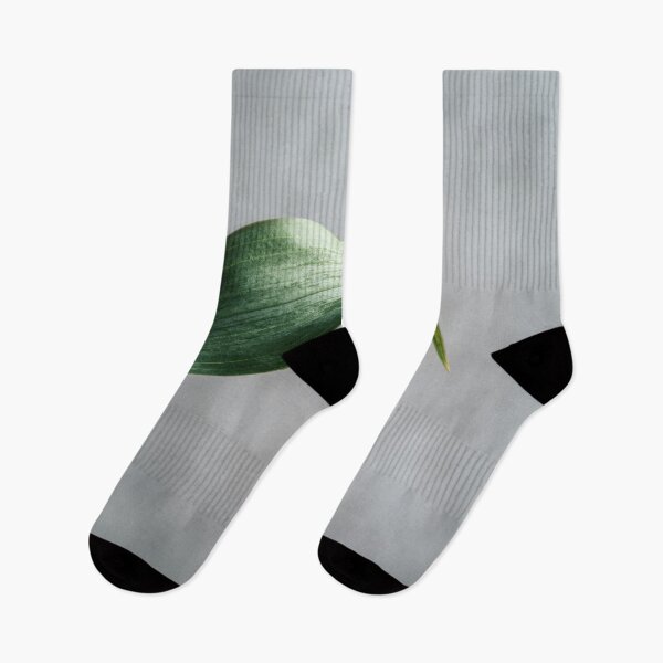 Item preview, Green leaf on gray background designed and sold by anytka.
