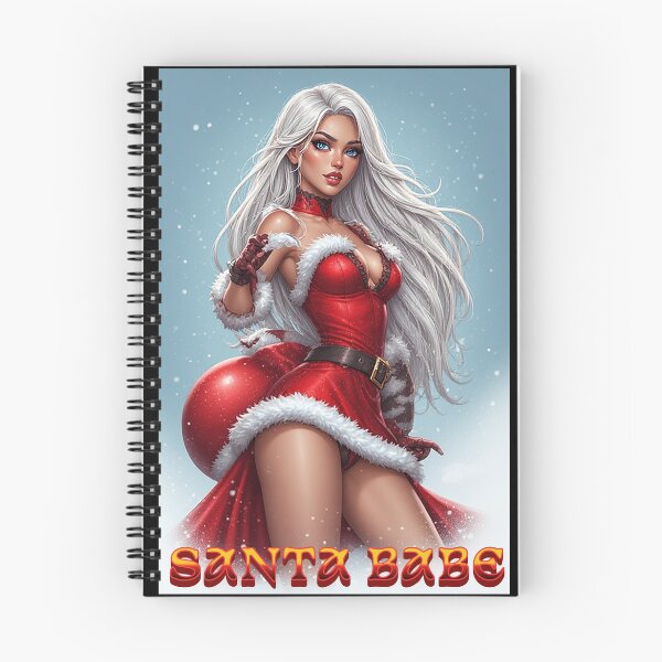 Item preview, Santa Babe — Retro Christmas Pin-Up with Festive Glam & Naughty Charm designed and sold by Mark Mentzer.