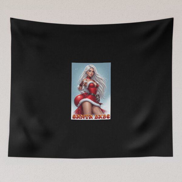 Item preview, Santa Babe — Retro Christmas Pin-Up with Festive Glam & Naughty Charm designed and sold by Mark Mentzer.
