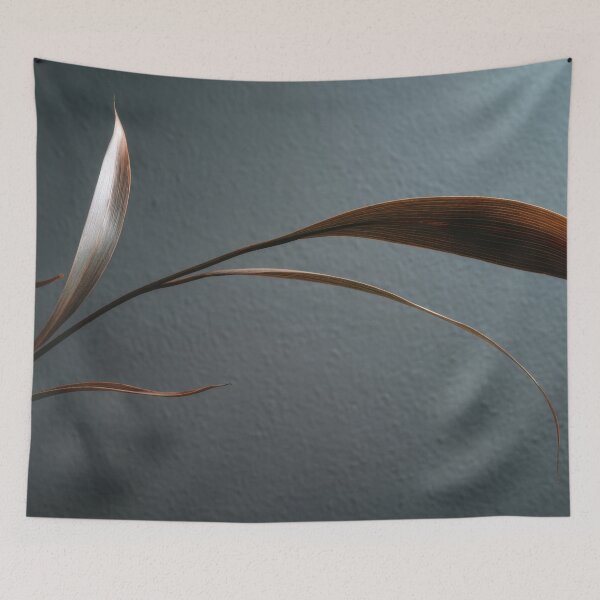 Item preview, Leaves pop on blue backdrop designed and sold by anytka.