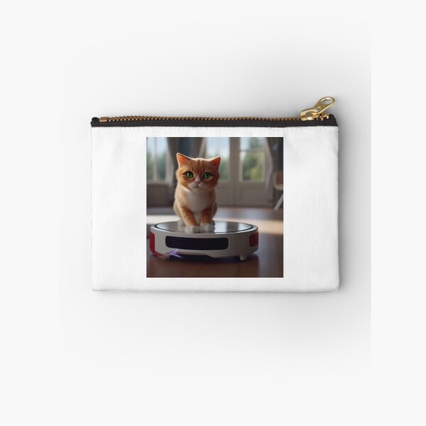 Item preview, Cat Riding a Roomba designed and sold by Tik Cats.