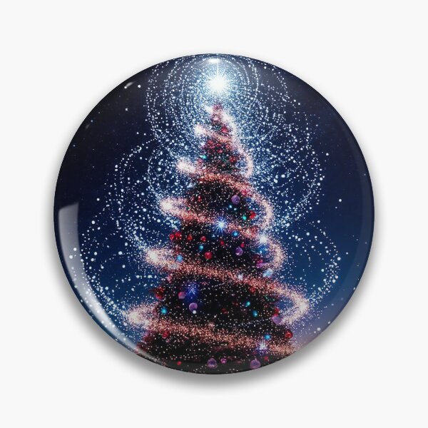 Item preview, Magical Sparkling Christmas Tree Under the Starry Night designed and sold by AmetistLight.