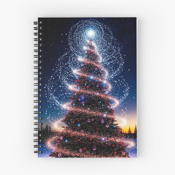 Item preview, Magical Sparkling Christmas Tree Under the Starry Night designed and sold by AmetistLight.