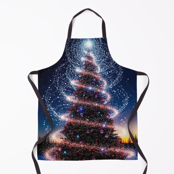 Item preview, Magical Sparkling Christmas Tree Under the Starry Night designed and sold by AmetistLight.
