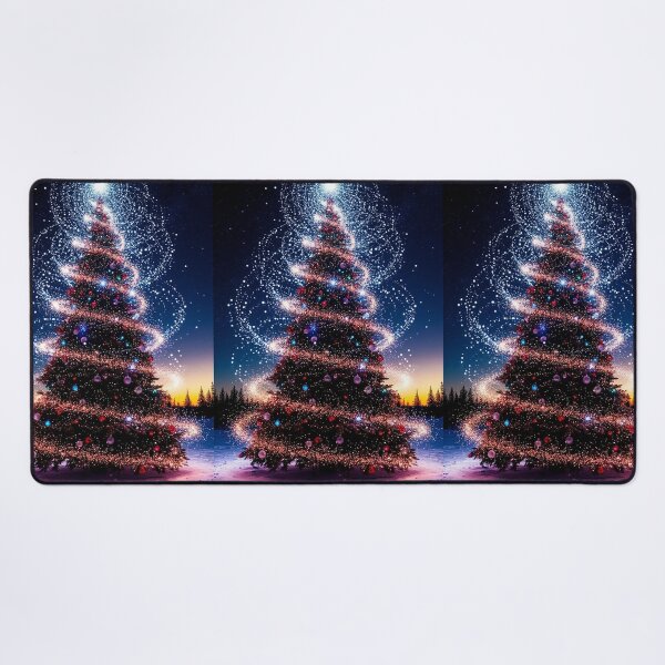 Item preview, Magical Sparkling Christmas Tree Under the Starry Night designed and sold by AmetistLight.