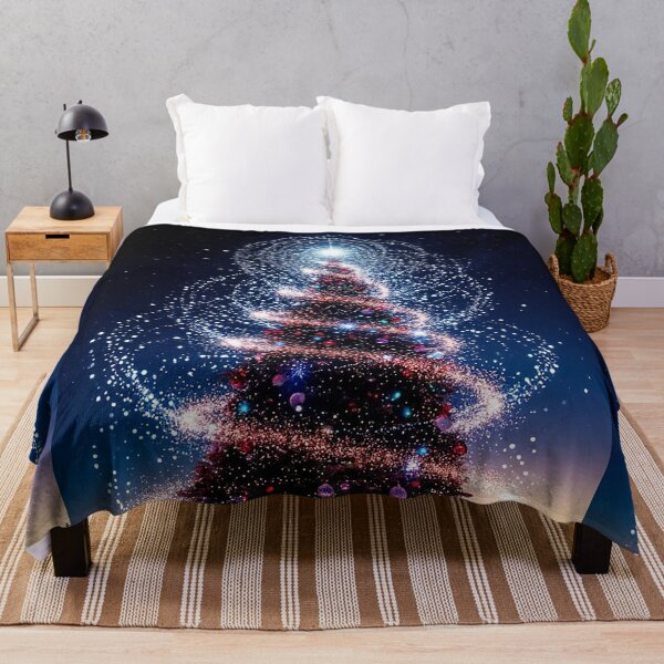 Item preview, Magical Sparkling Christmas Tree Under the Starry Night designed and sold by AmetistLight.