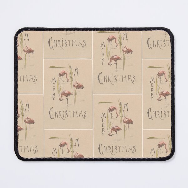 Item preview, Christmas card with three flamingos designed and sold by felttipcat.