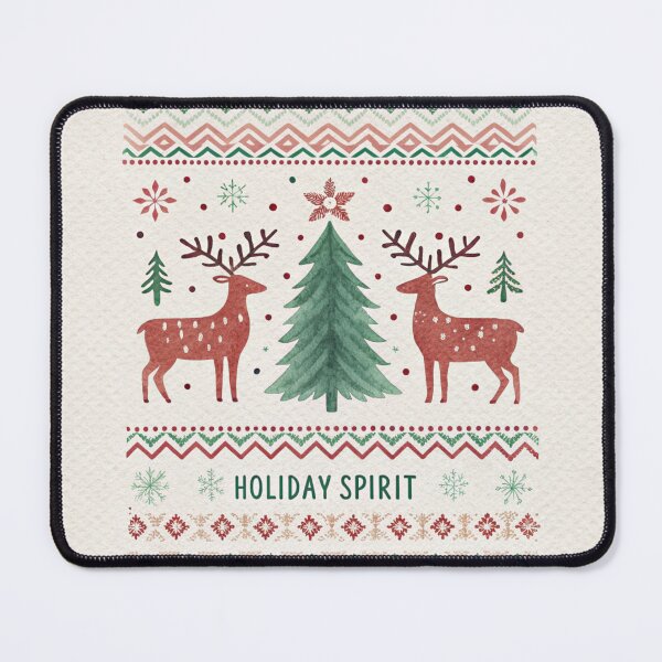 Item preview, Holiday Spirit Reindeer | Cozy Nordic Christmas Pattern | Vivo Studio designed and sold by VivoStudio.