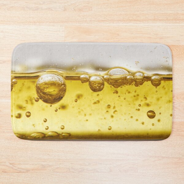 Item preview, Bubbles floating in golden liquid designed and sold by anytka.