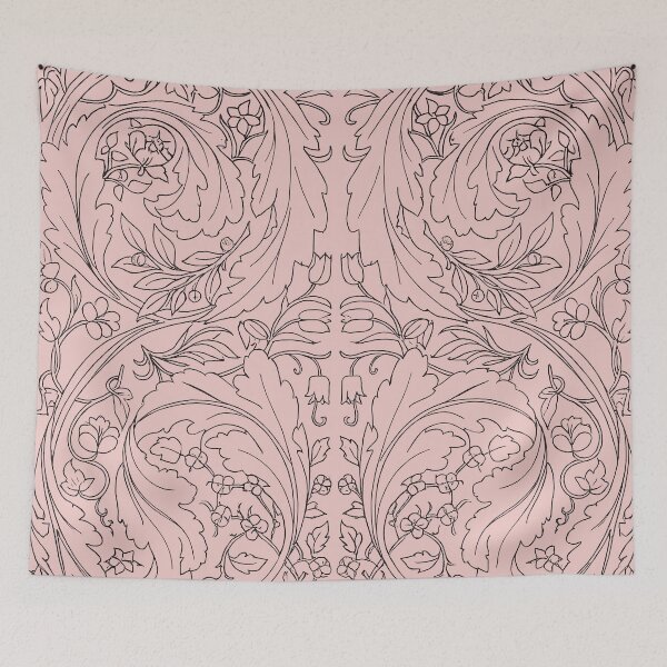 Item preview, William Morris Pink Floral designed and sold by maniacfitness.