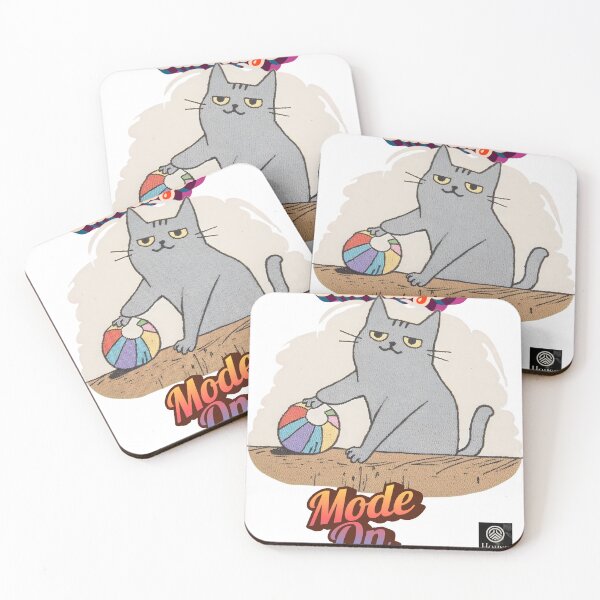 Item preview, Sabotage Mode: On – Unbothered Cat Pushing the Ball designed and sold by HOUSE OF TIST.