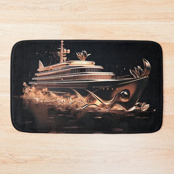 Item preview, Golden sea yacht. Golden sailboat. designed and sold by MagelliShop.