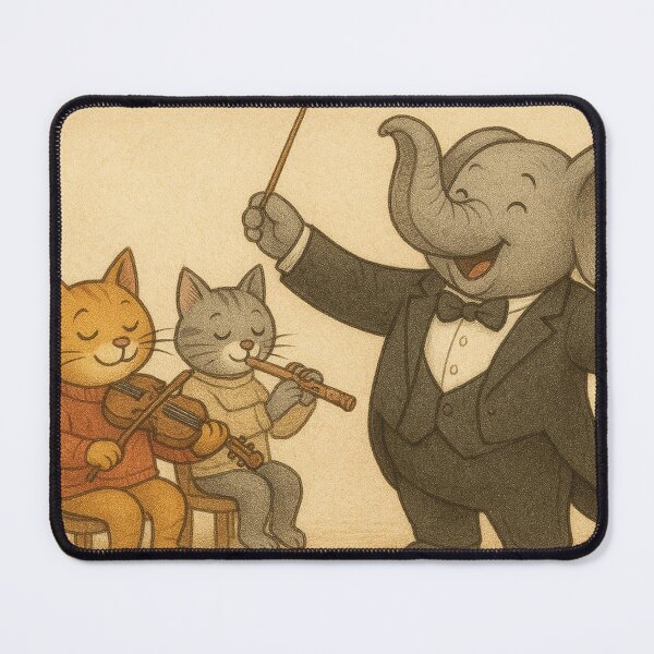 Item preview, funny elephant as conductor designed and sold by Mauswohn.