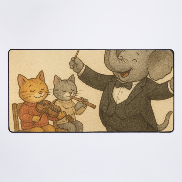 Item preview, funny elephant as conductor designed and sold by Mauswohn.