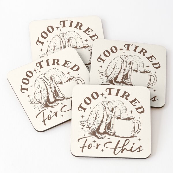 Item preview, Too Tired Goose Coffee Funny Retro Coffeeholic  designed and sold by Y-Vibes.