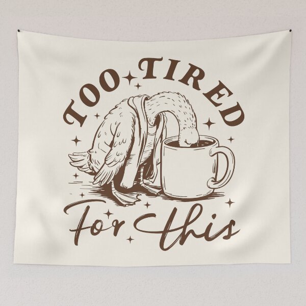 Item preview, Too Tired Goose Coffee Funny Retro Coffeeholic  designed and sold by Y-Vibes.