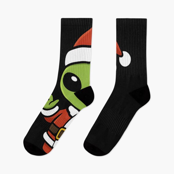 Item preview, Cute Alien kids Santa Christmas Cartoon gift  designed and sold by DrawHandArt.