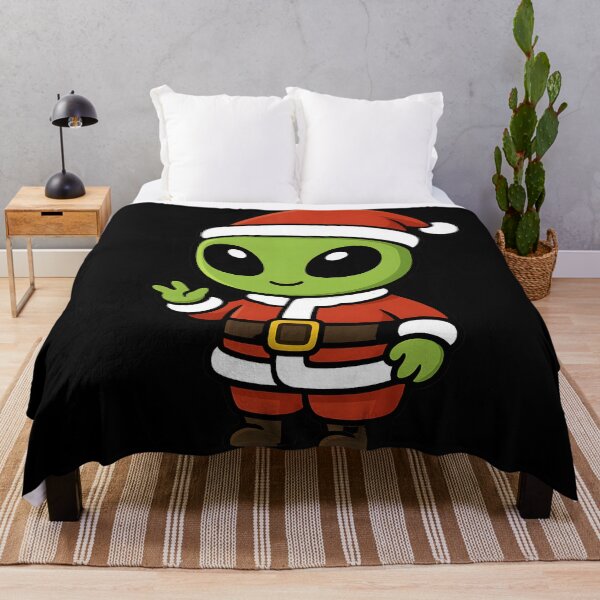 Item preview, Cute Alien kids Santa Christmas Cartoon gift designed and sold by DrawHandArt.