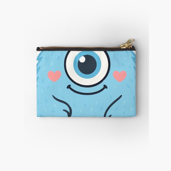 Item preview, Cute One-Eyed Monster with Heart Sticker | Kawaii Funny Creature Design designed and sold by ColorNestStudio.