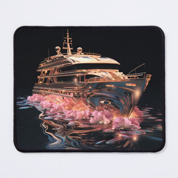 Item preview, Golden sea yacht. Golden sailboat. designed and sold by MagelliShop.