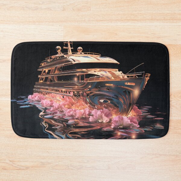 Item preview, Golden sea yacht. Golden sailboat. designed and sold by MagelliShop.