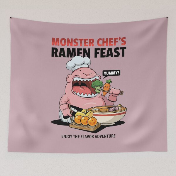 Item preview, Flavor Adventure Ramen Feast - Monster Chef's Delight designed and sold by AwesomeBeyondLimits.