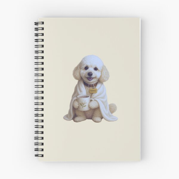 Item preview, Cozy Tea Time Toffee – Warm & Cute Dog Art designed and sold by Mert Creates – Toffee & Rozi.