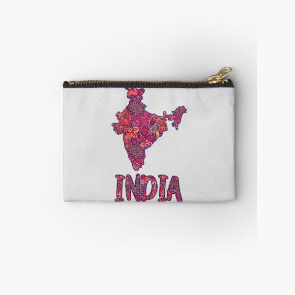 Item preview, Colorful India Map – Ethnic Paisley Art designed and sold by mashmosh.