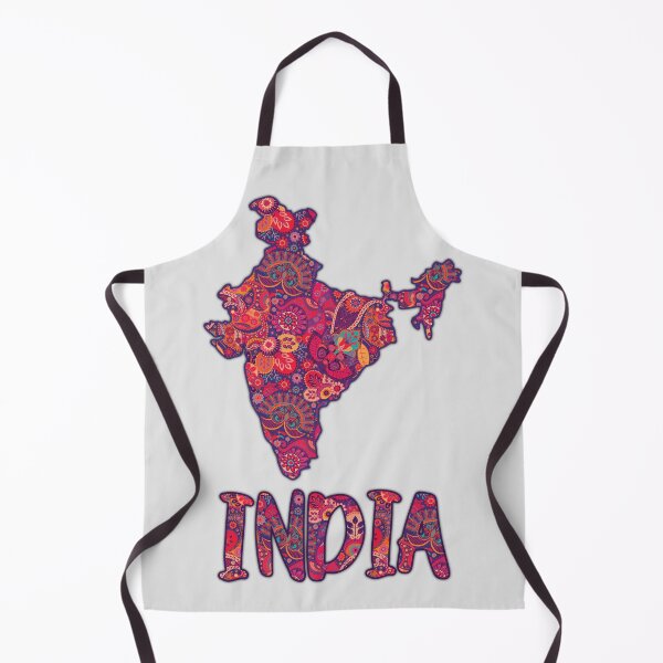 Item preview, Colorful India Map – Ethnic Paisley Art designed and sold by mashmosh.