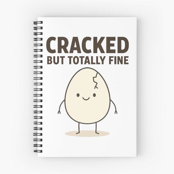 Item preview, Cracked But Totally Fine - Funny Egg Character designed and sold by Annaart08.