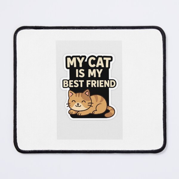 Item preview, My Cat Is My Best Friend – Cute Kawaii Cat Sticker designed and sold by Quick-sell.