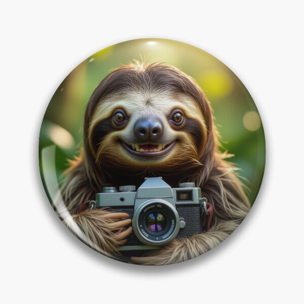 Item preview, “Slothographer – Jungle Snapshots in Slow Motion” designed and sold by TheWonkyEaselCo.