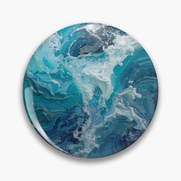 Item preview, Sea wave pattern drawn designed and sold by saly55887.