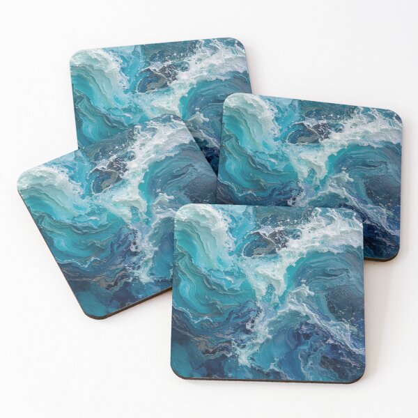 Item preview, Sea wave pattern drawn designed and sold by saly55887.