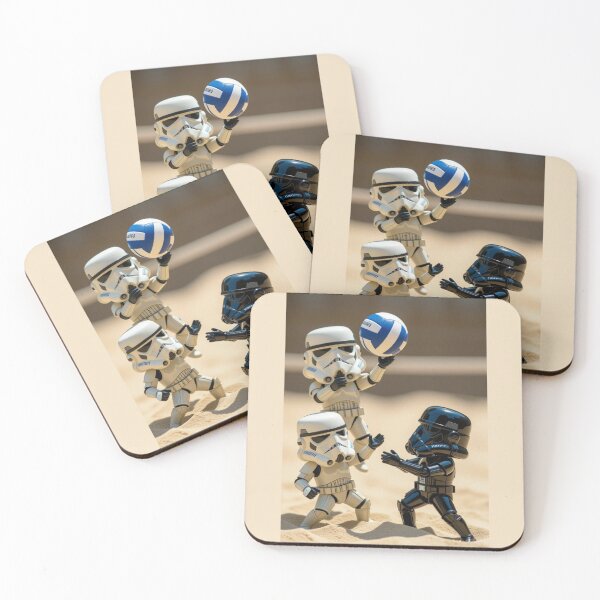 Item preview, “Beach Troopers – Galactic Volleyball Match” designed and sold by TheWonkyEaselCo.