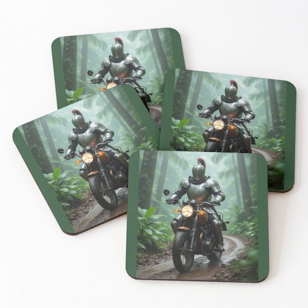 Item preview, “Knight Rider – Medieval Armor Meets Modern Jungle Ride” designed and sold by TheWonkyEaselCo.