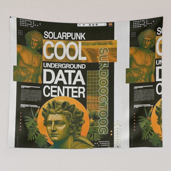 Item preview, Solarpunk: Cool Underground Data Center designed and sold by Raw-Ink.