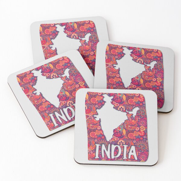 Item preview, Vibrant India Map – Cultural Paisley Art designed and sold by mashmosh.