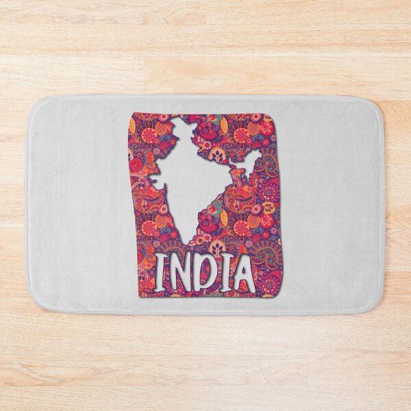 Item preview, Vibrant India Map – Cultural Paisley Art designed and sold by mashmosh.